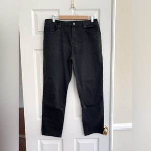 Massimo Dutti Black Jeans: Cotton, 5 Pockets, Slim Fit, Zip Closure. Size 44/10